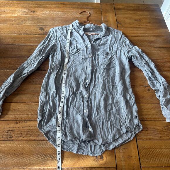 Thread & Supply button down striped soft top size large - Picture 6 of 6